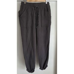 Jolt Women's Pants Size S Gray Cotton Casual Cropped 24in Inseam